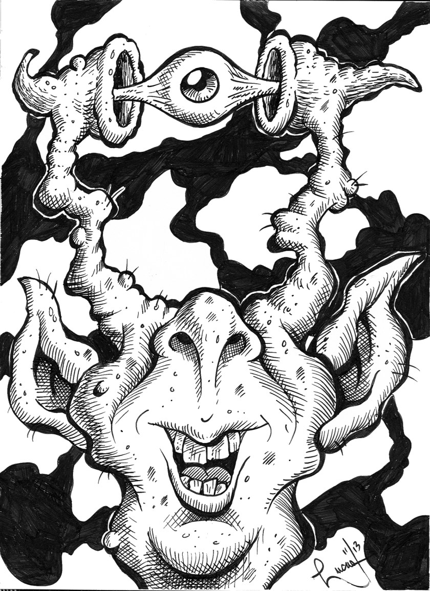 One Eyed Creature BW